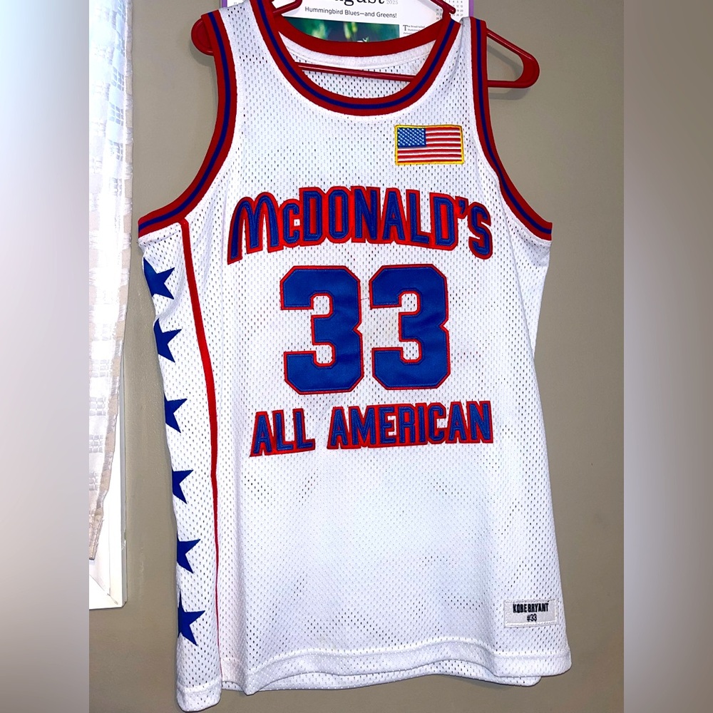 McDonald's KOBE BRYANT White and Red All American Jersey #33